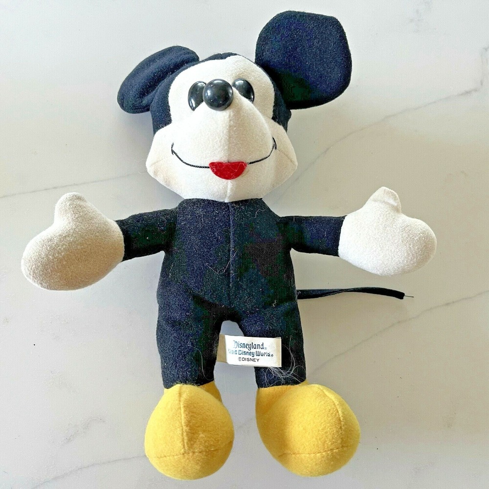 Disneyland Walt Disney World Stuffed Mickey Mouse Vintage 1960's